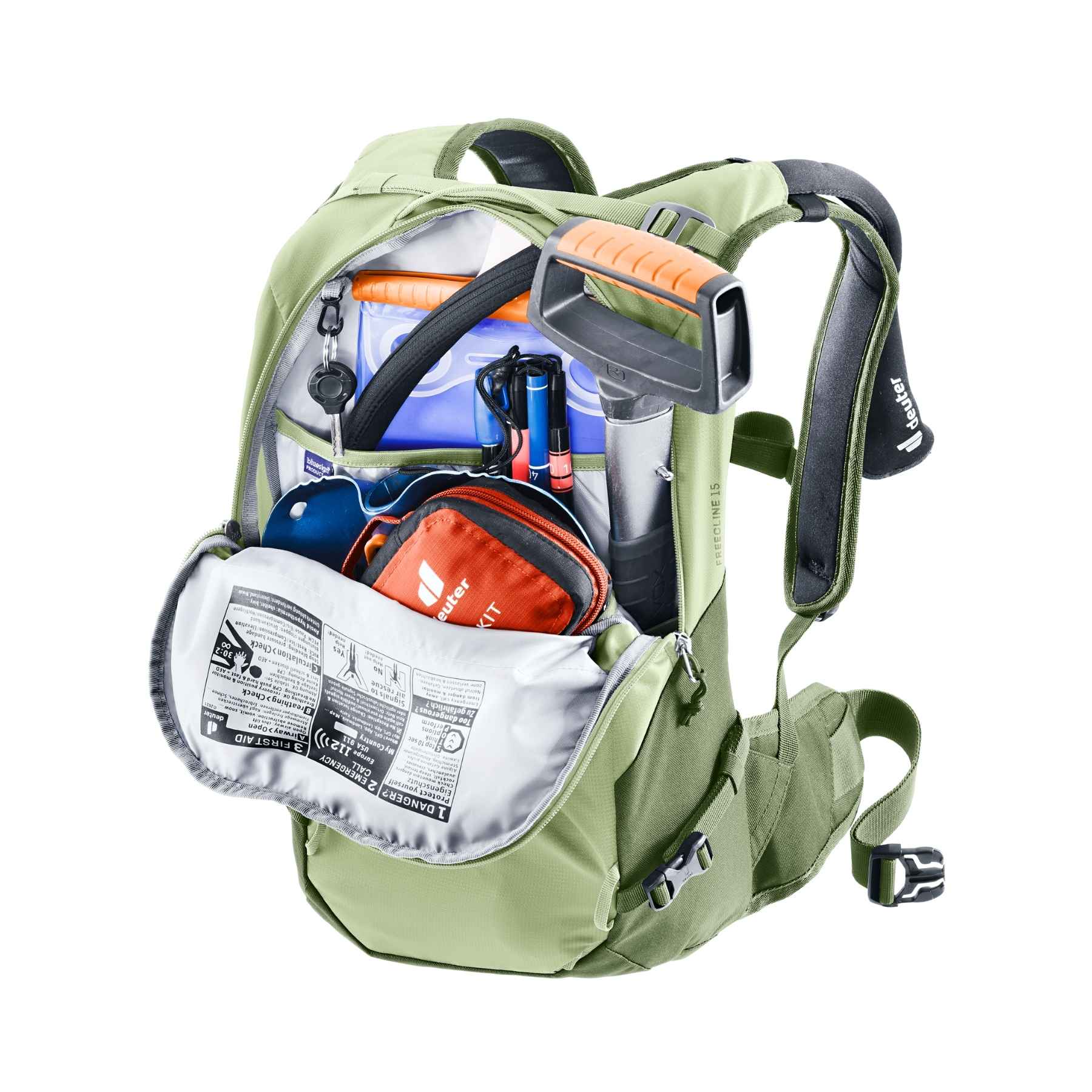 Deuter Freecline 15 in Mineral Grove