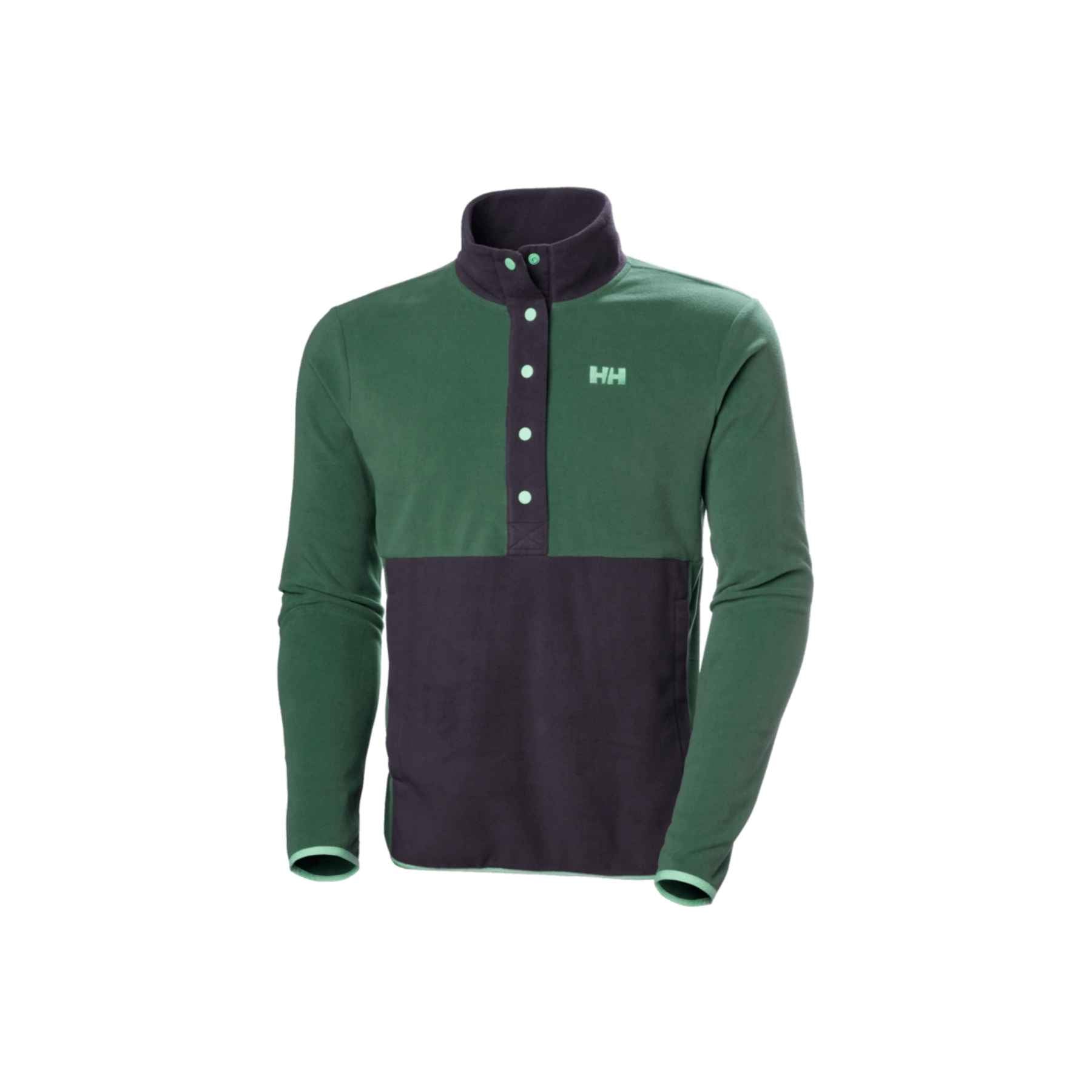 Helly Hansen Daybreaker Snap Pullover in Jungle Green
