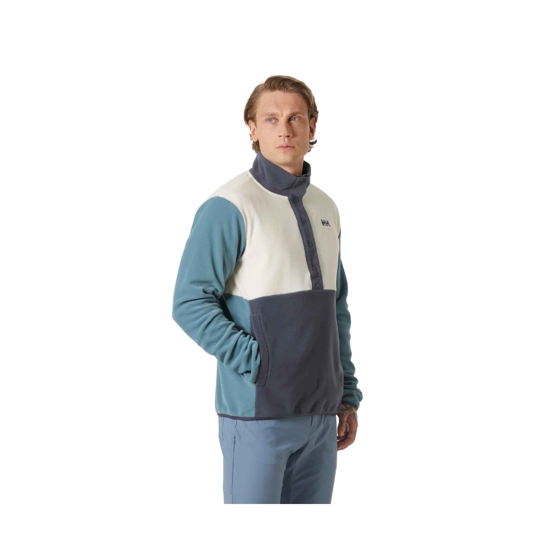 Helly Hansen Daybreaker Snap Pullover in Washed Navy
