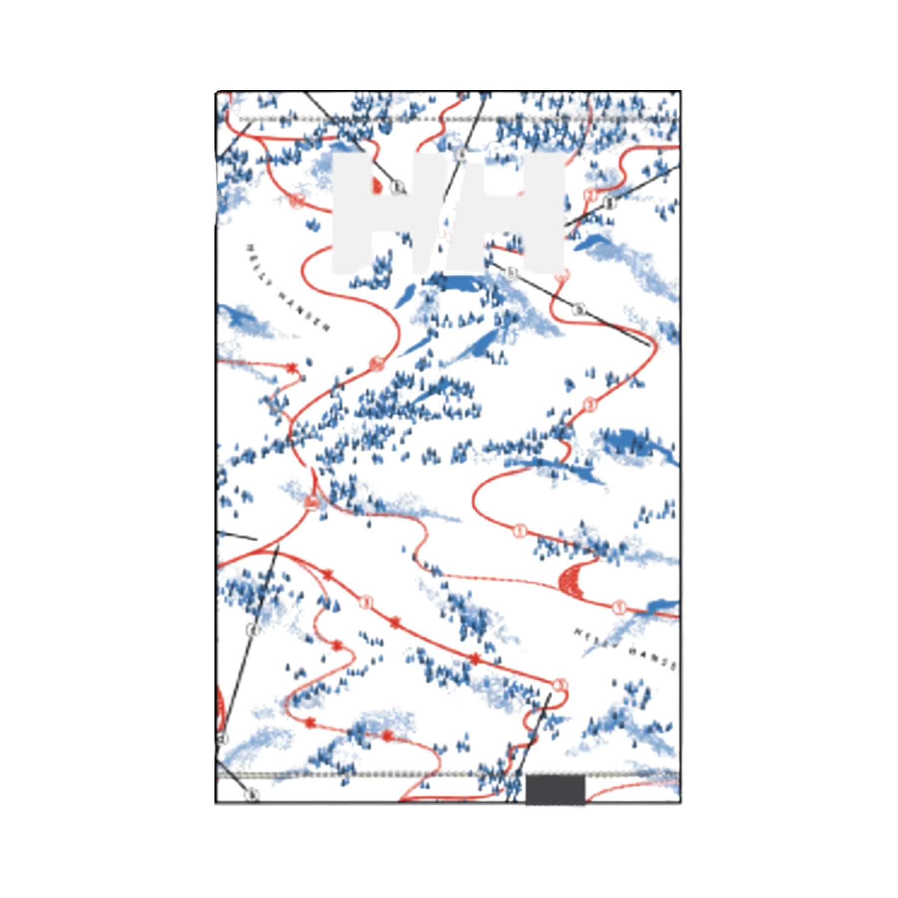 Helly Hansen Neck Warmer - White Slope Map