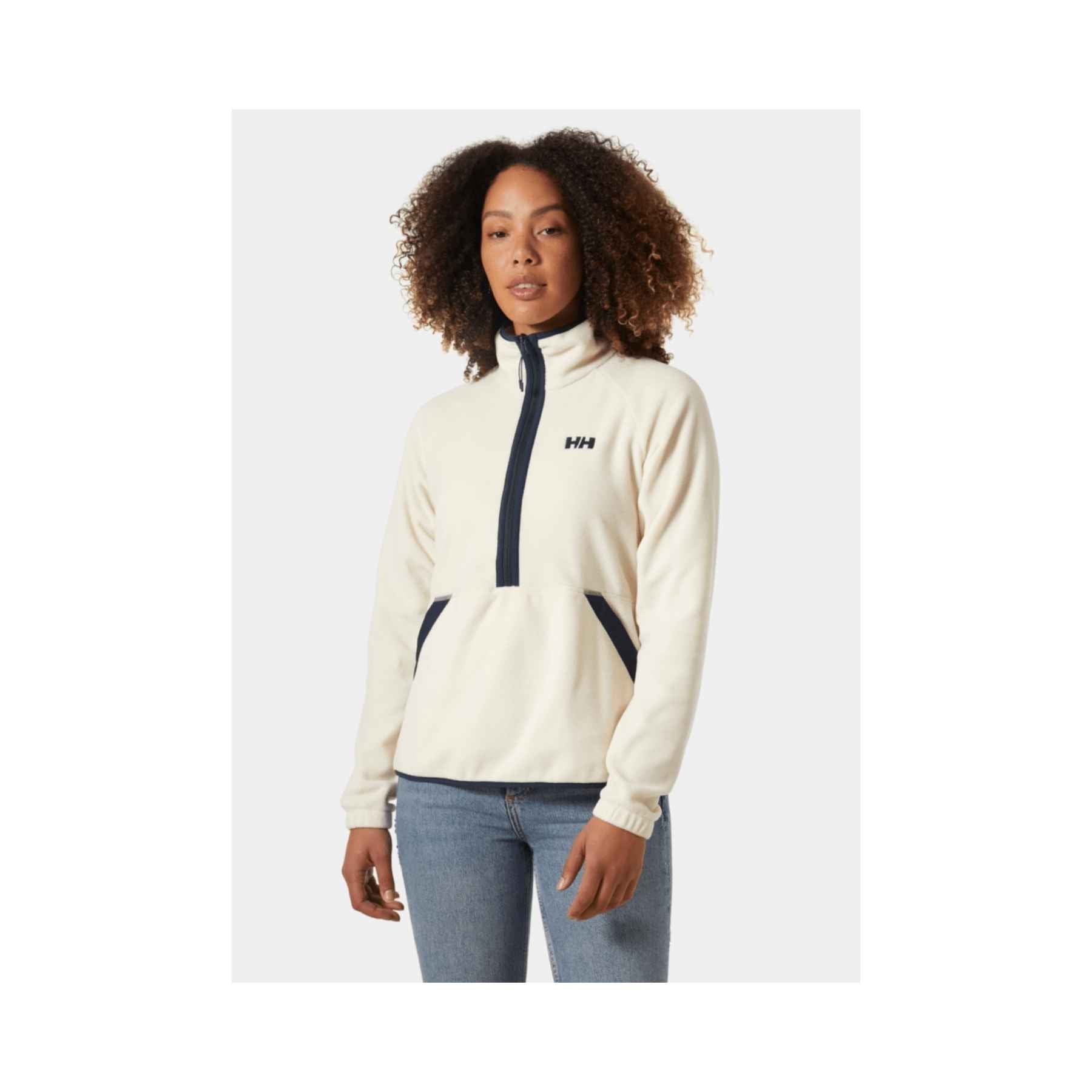 Helly Hansen W Rig Fleece 1/2 Zip in Cream
