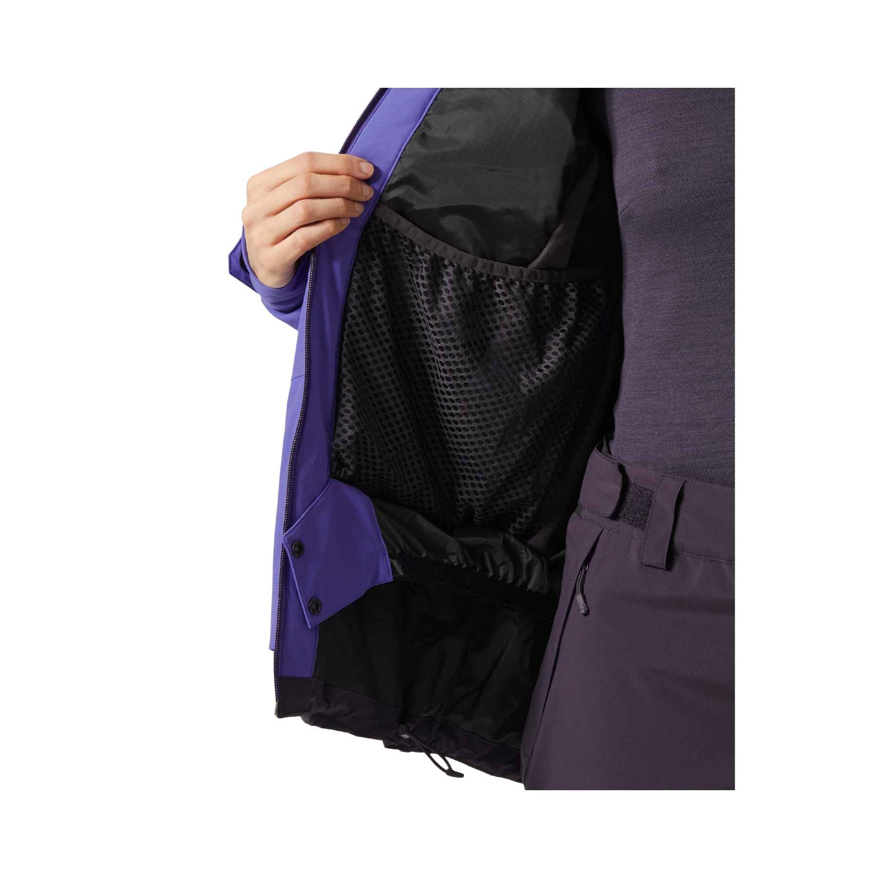 Helly Hansen W Powchaser 2.0 Jacket in Black Grape
