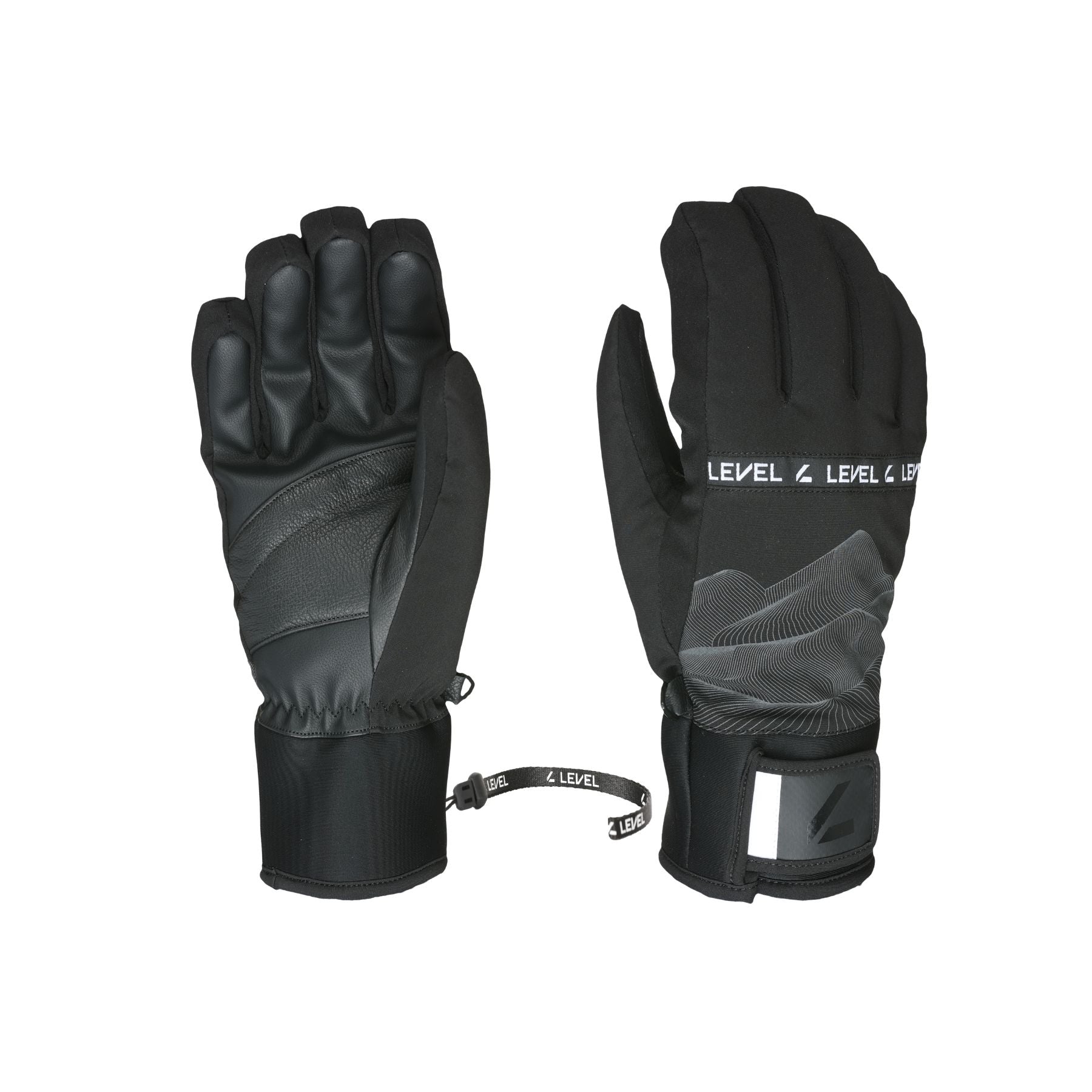 Level Hawk Gloves - Black Grey