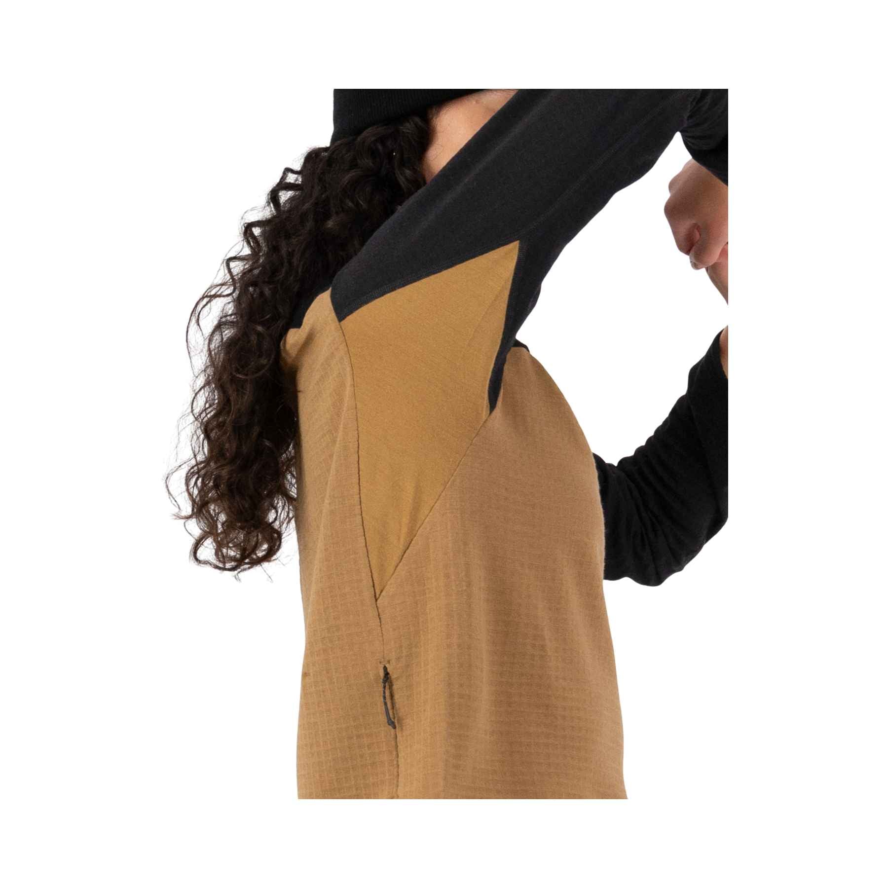 Mons Royale Offgrid Merino Fleece in Black/Toffee