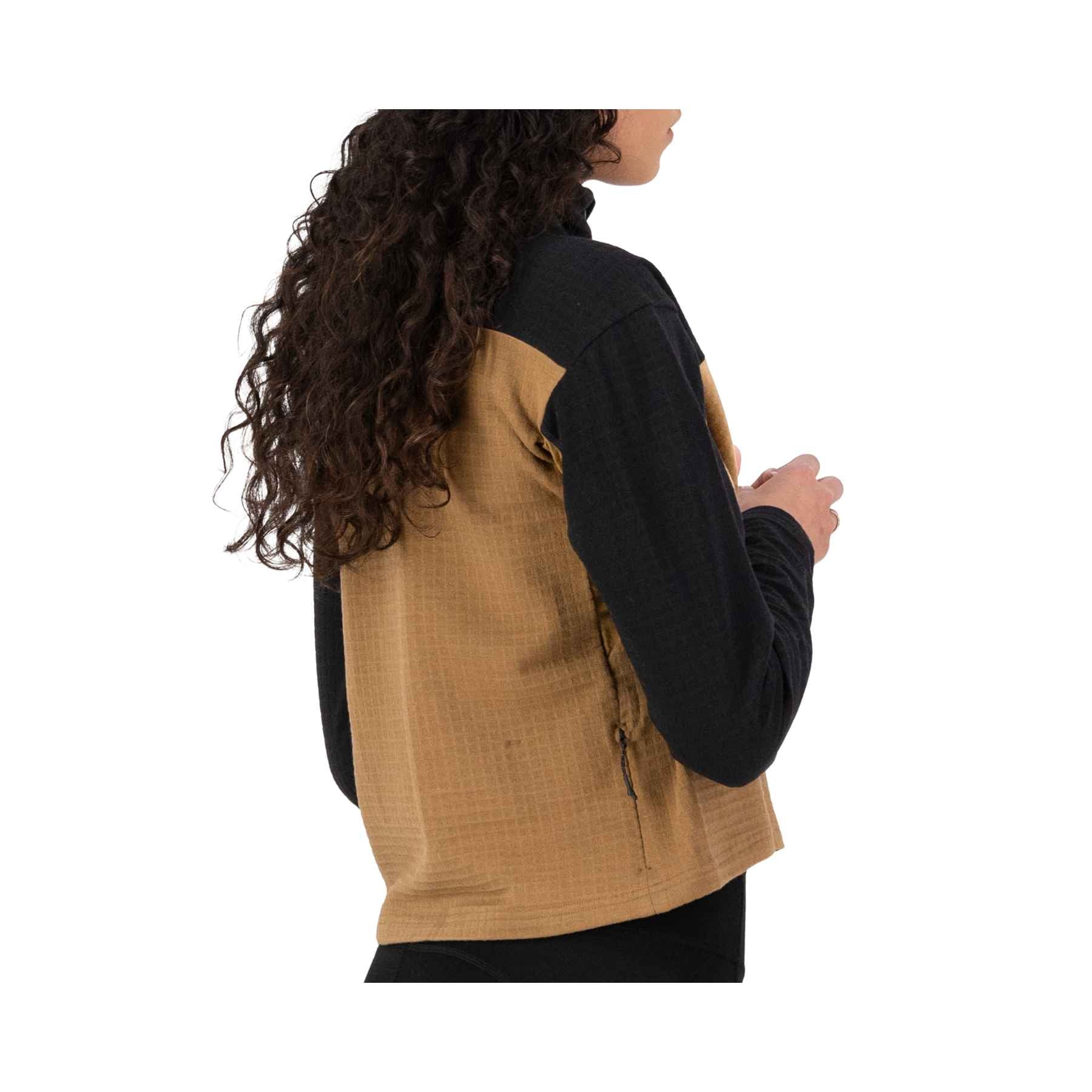 Mons Royale Offgrid Merino Fleece in Black/Toffee