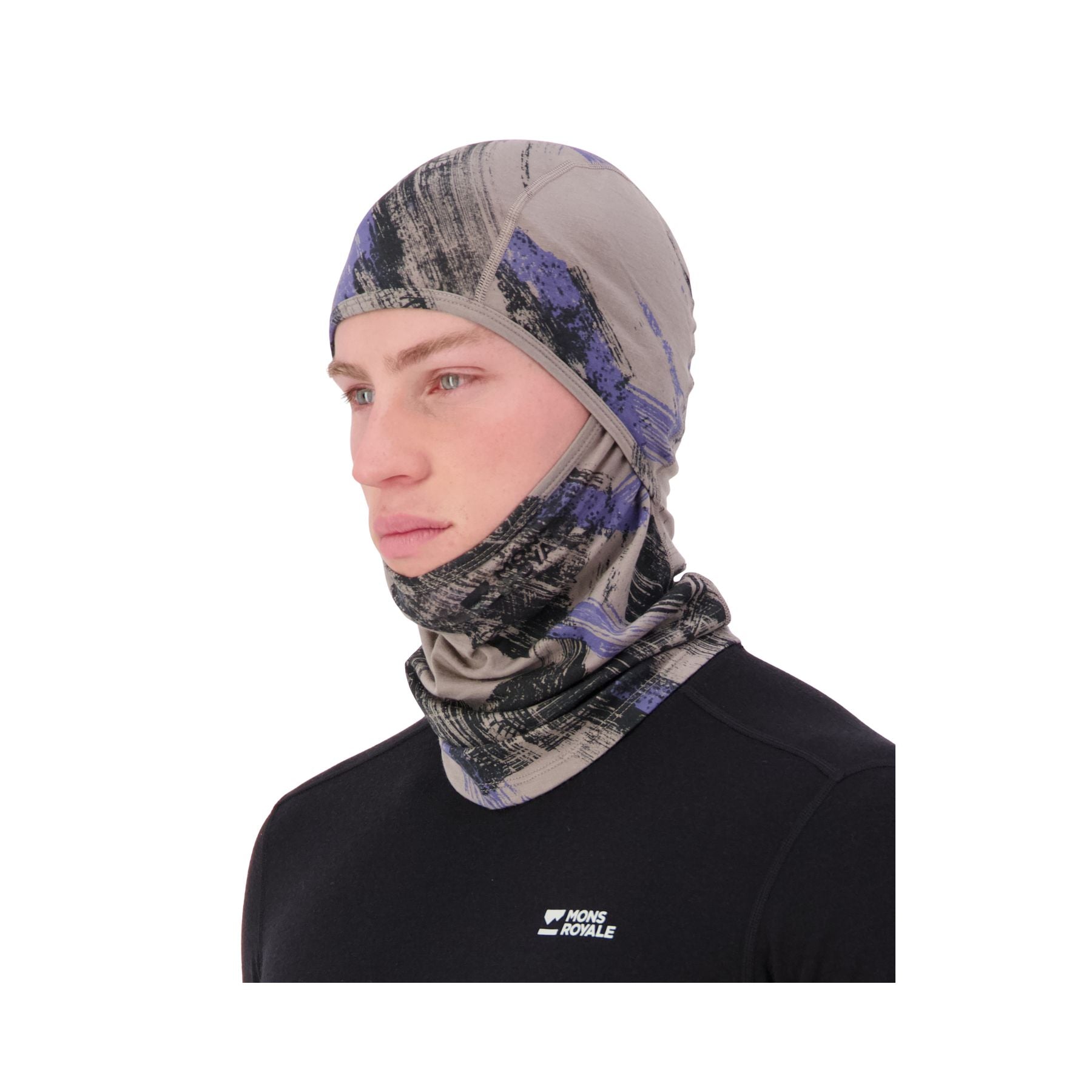 Mons Royale Santa Rosa Merino Balaclava - Paintbrush Blue