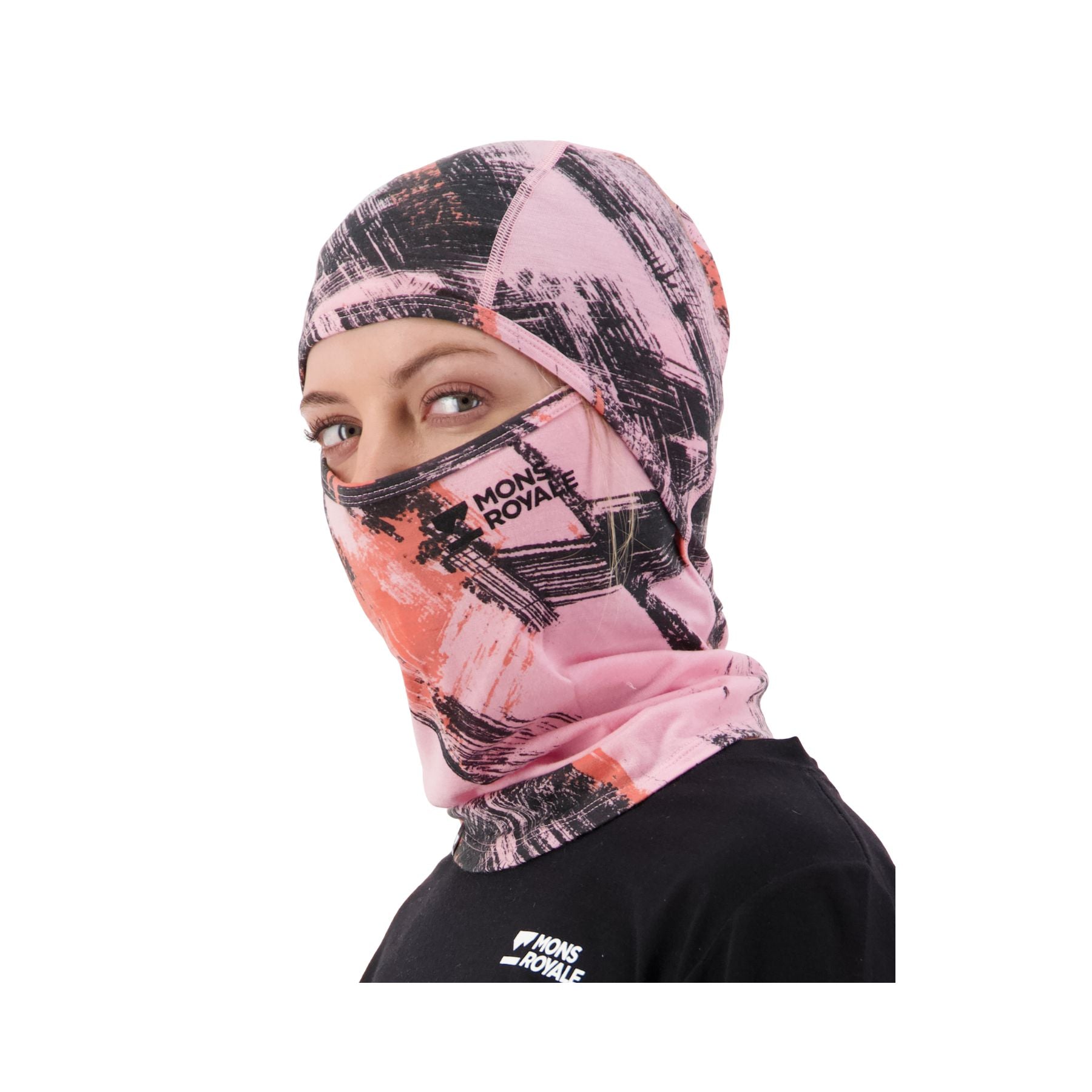 Mons Royale Santa Rosa Merino Balaclava - Paintbrush Pink