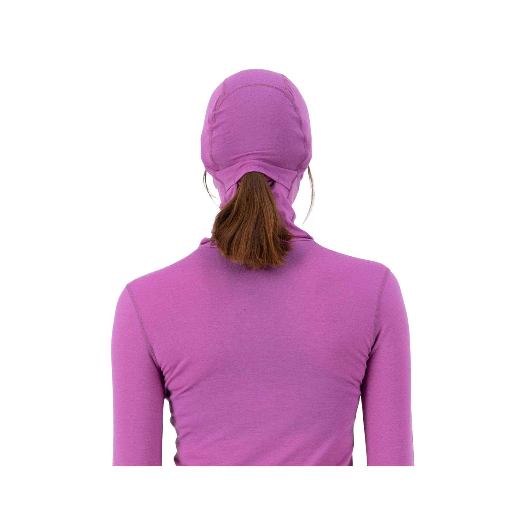Mons Royale Santa Rosa Merino Balaclava in Purple Bolt