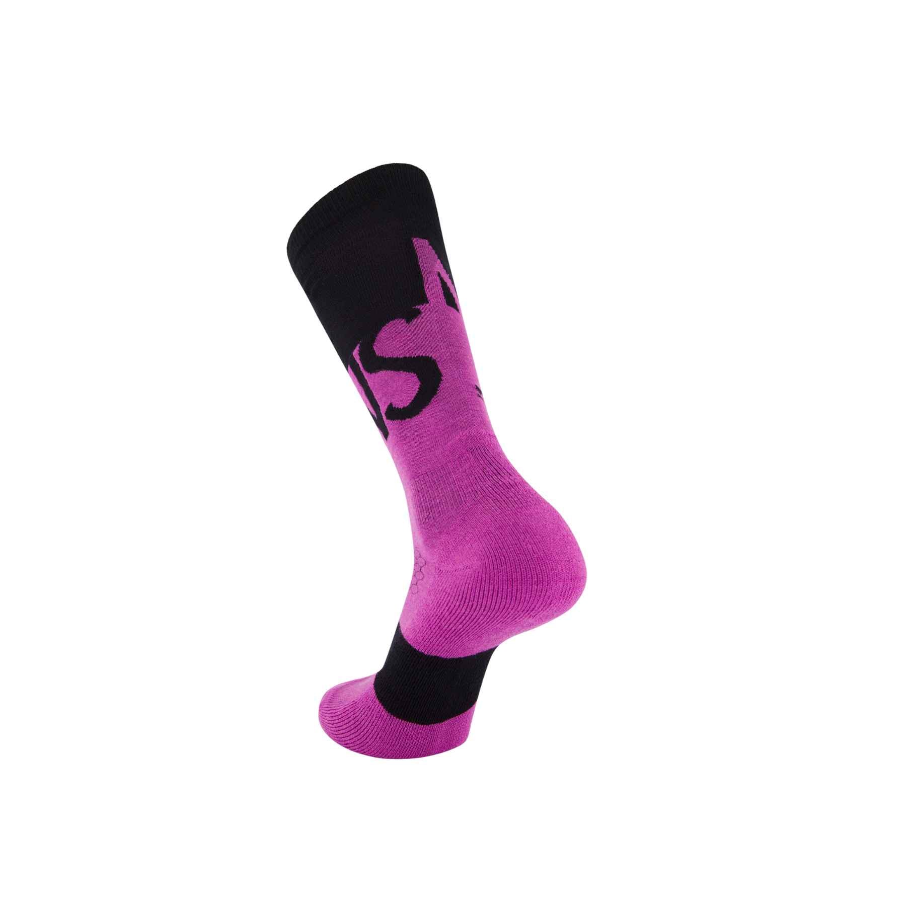 Mons Royale Ultra Cushion Merino Socks in Purple Bolt/Black