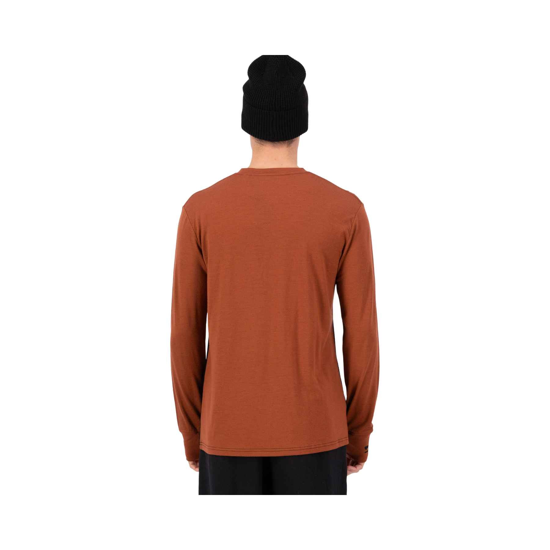 Mons Royale Yotei Merino LS in Sienna/Black