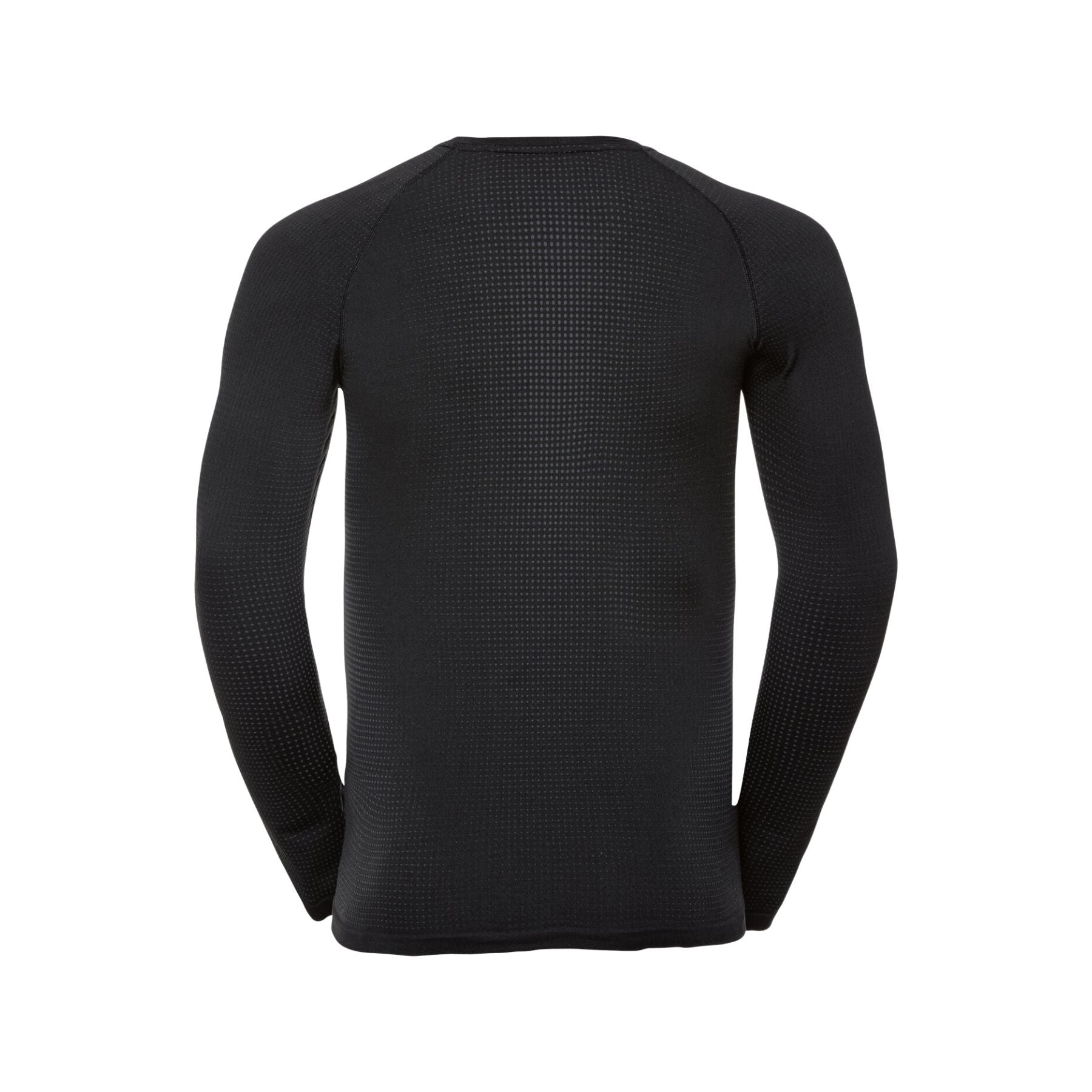 Odlo Men's Performance Warm Base Layer Top in Black/Graphite Grey