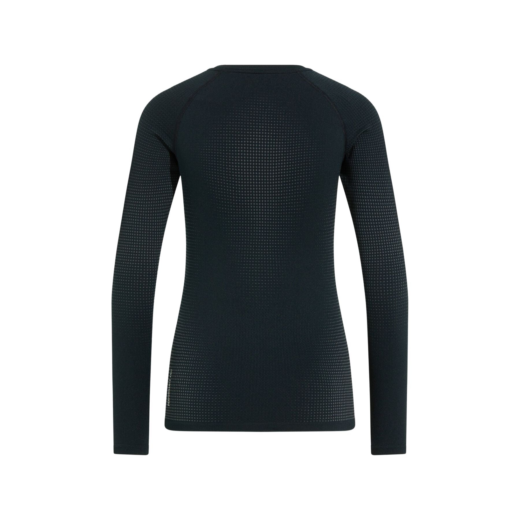 Odlo Women's Performance Warm Base Layer Top in Black/Graphite Grey