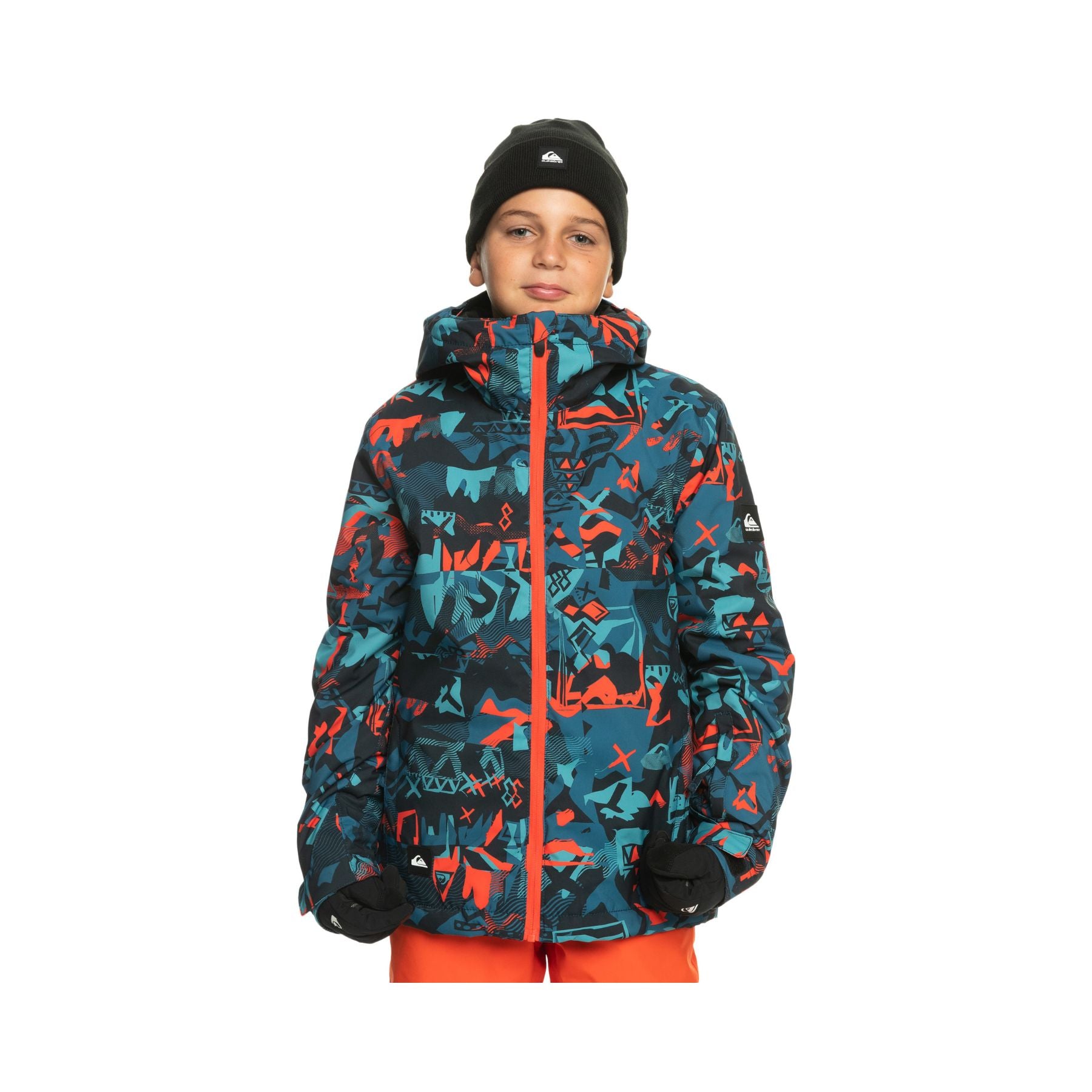 Quiksilver Mission Printed Youth Jacket in Building Mountains GR