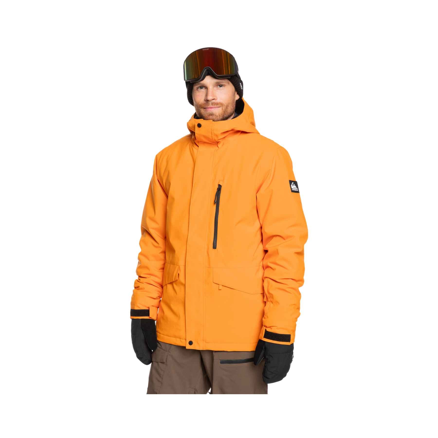 Quiksilver Mission Solid Jacket in Orange Pepper