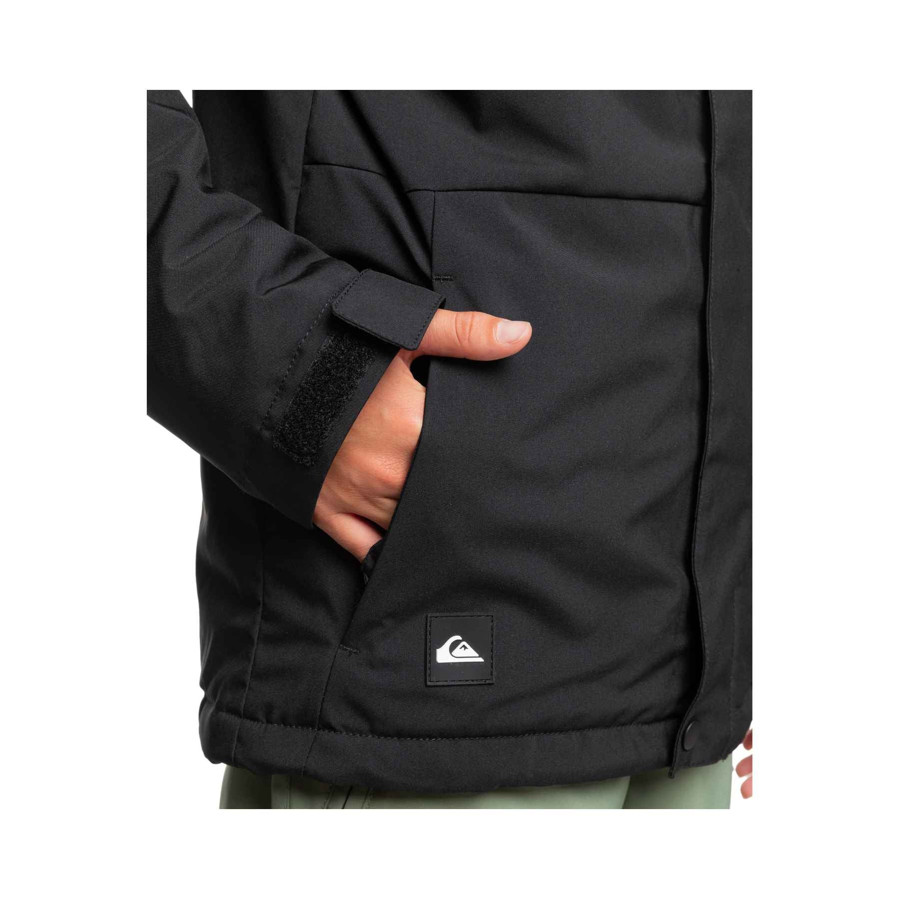 Quiksilver Mission Youth Jacket in True Black