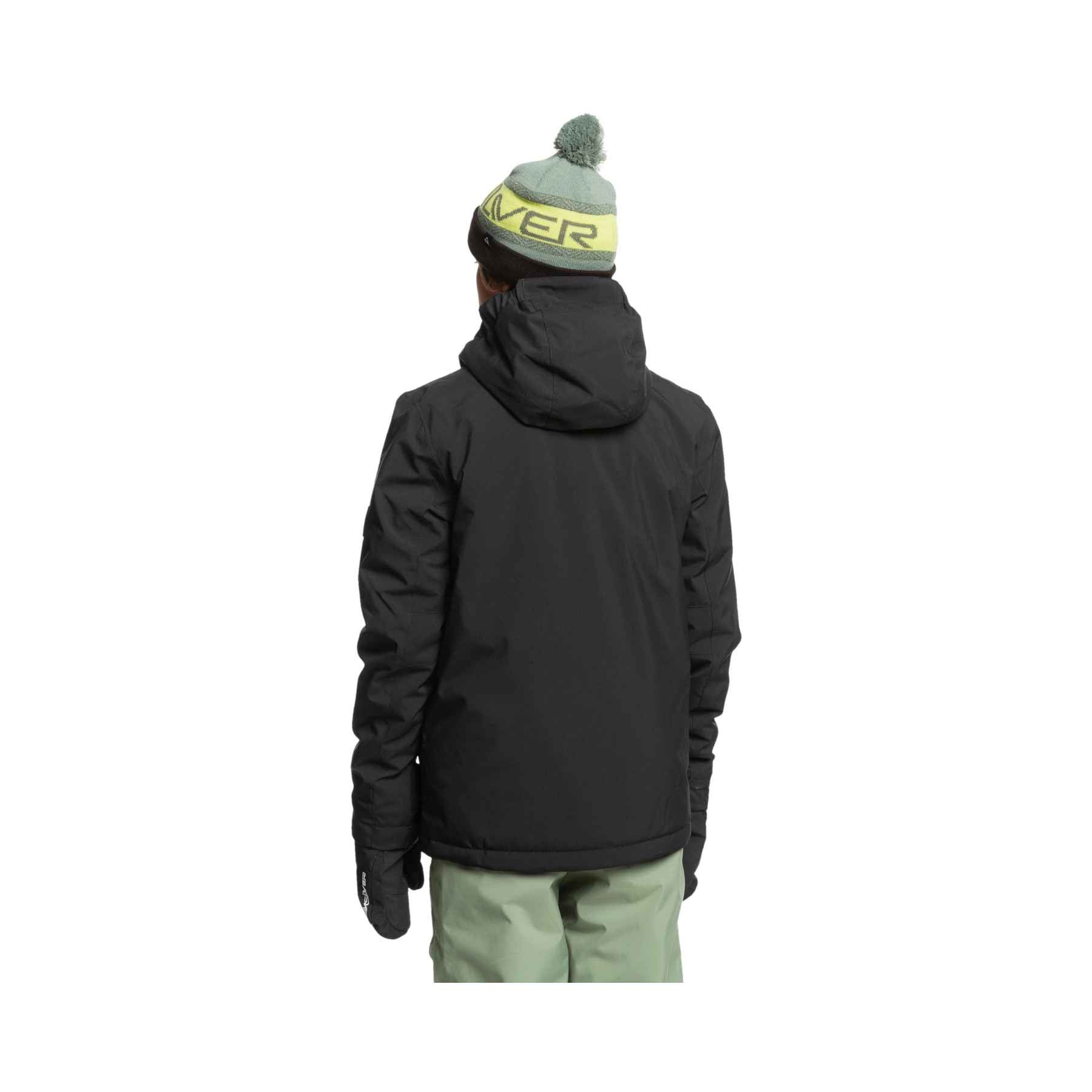 Quiksilver Mission Youth Jacket in True Black