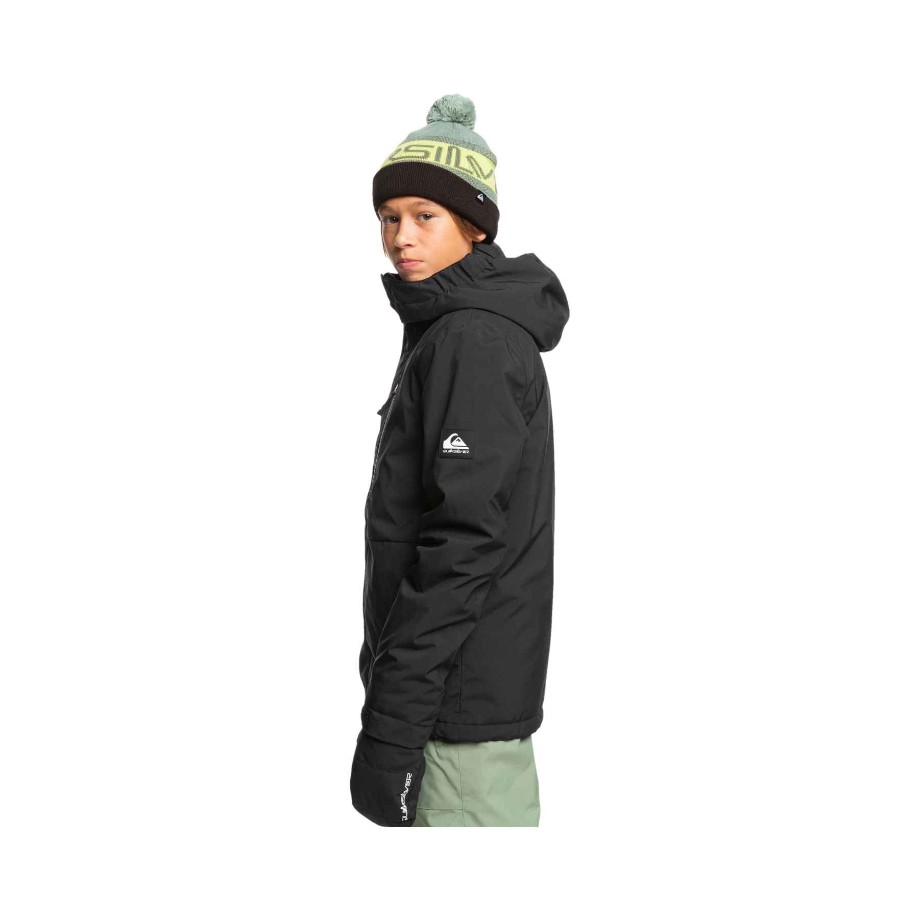 Quiksilver Mission Youth Jacket in True Black