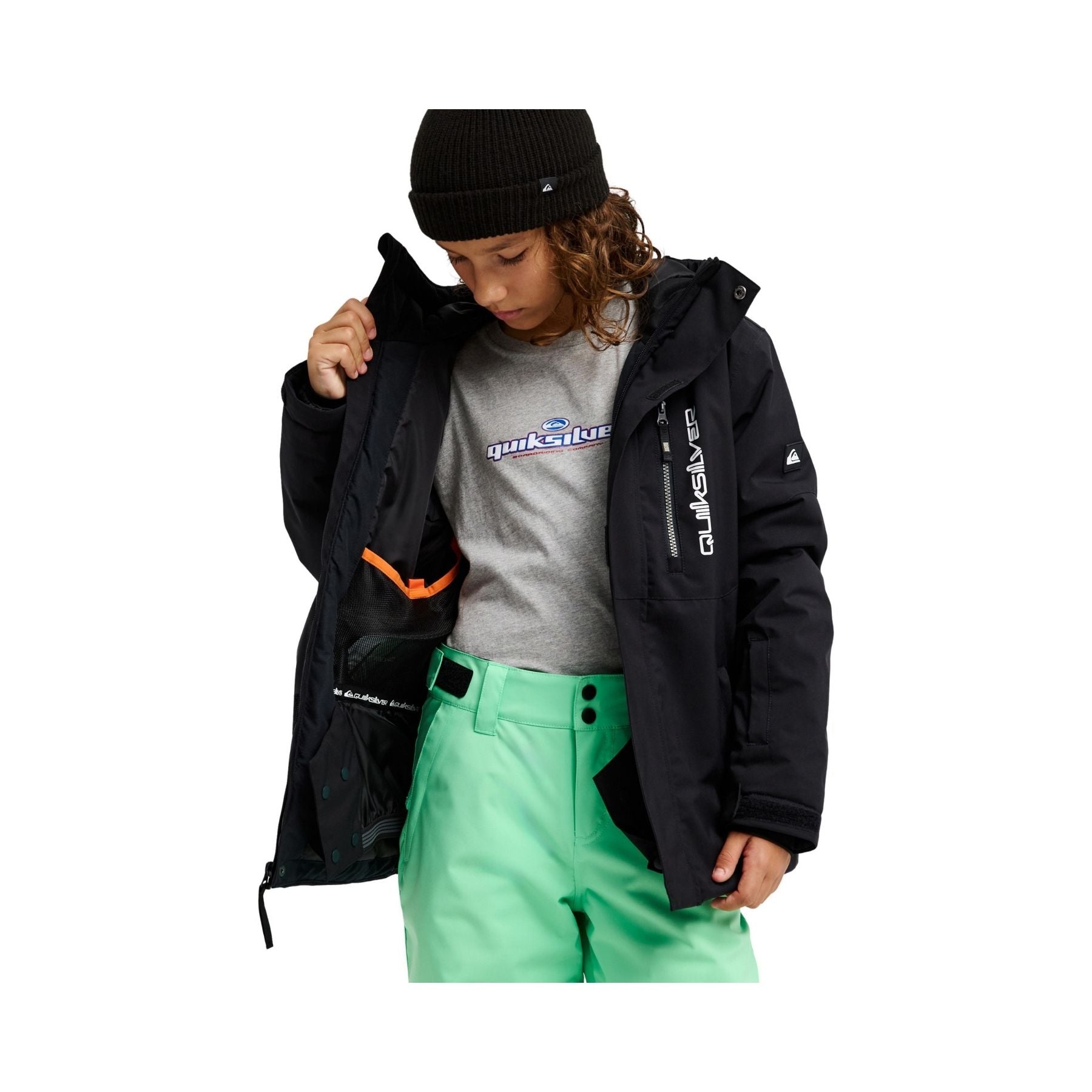 Quiksilver Titano Youth Jacket - Black