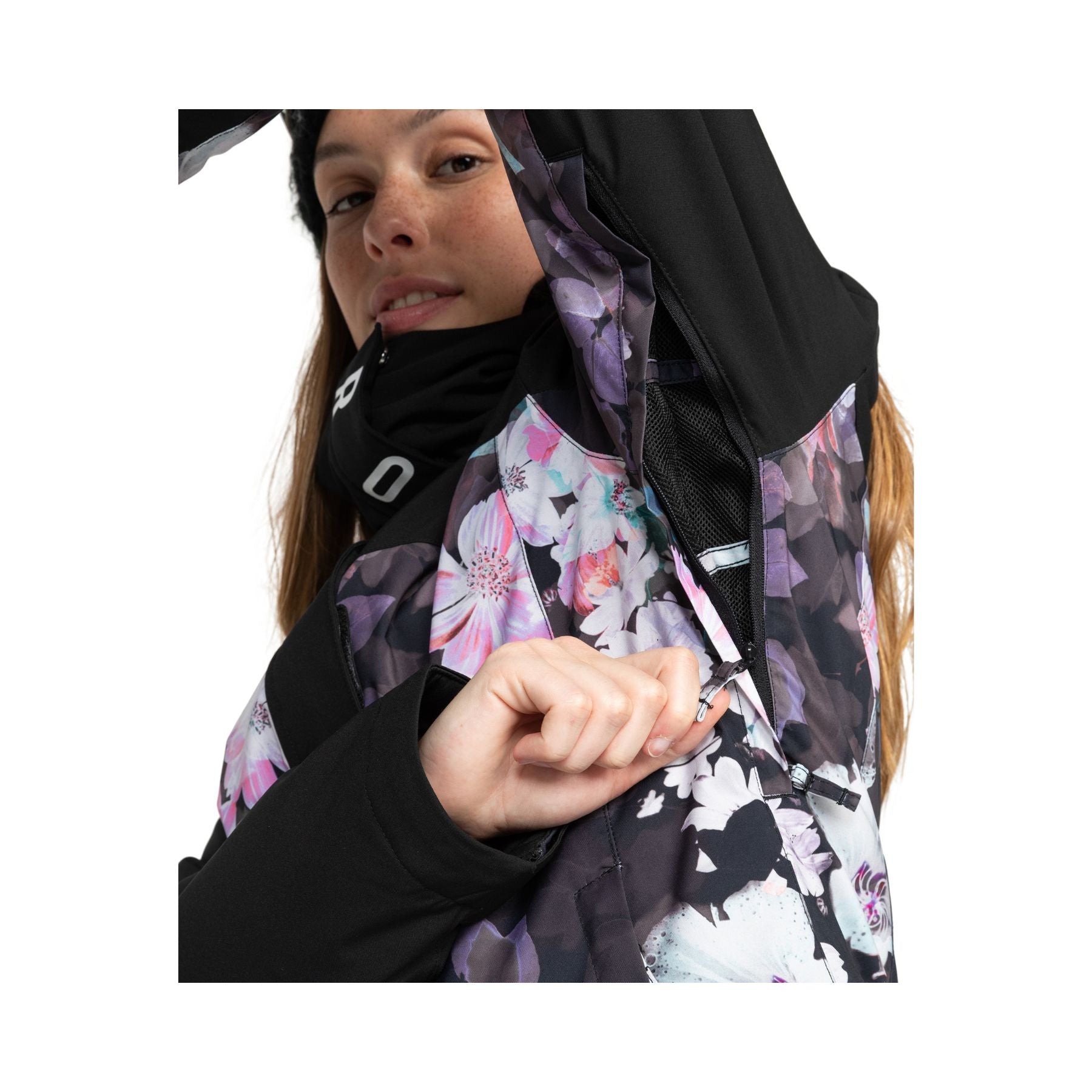 Roxy Galaxy Jacket in Blurry Flower