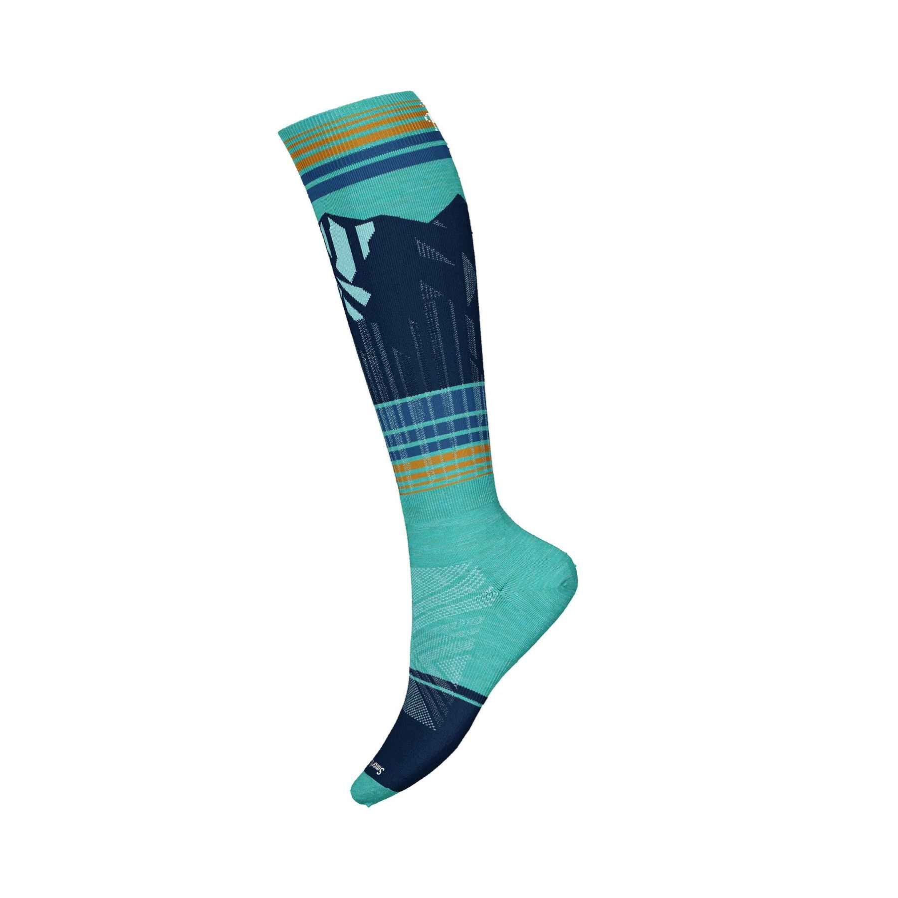 Smartwool Ski Targeted Cushion Summit Shot OTC Socks in Capri