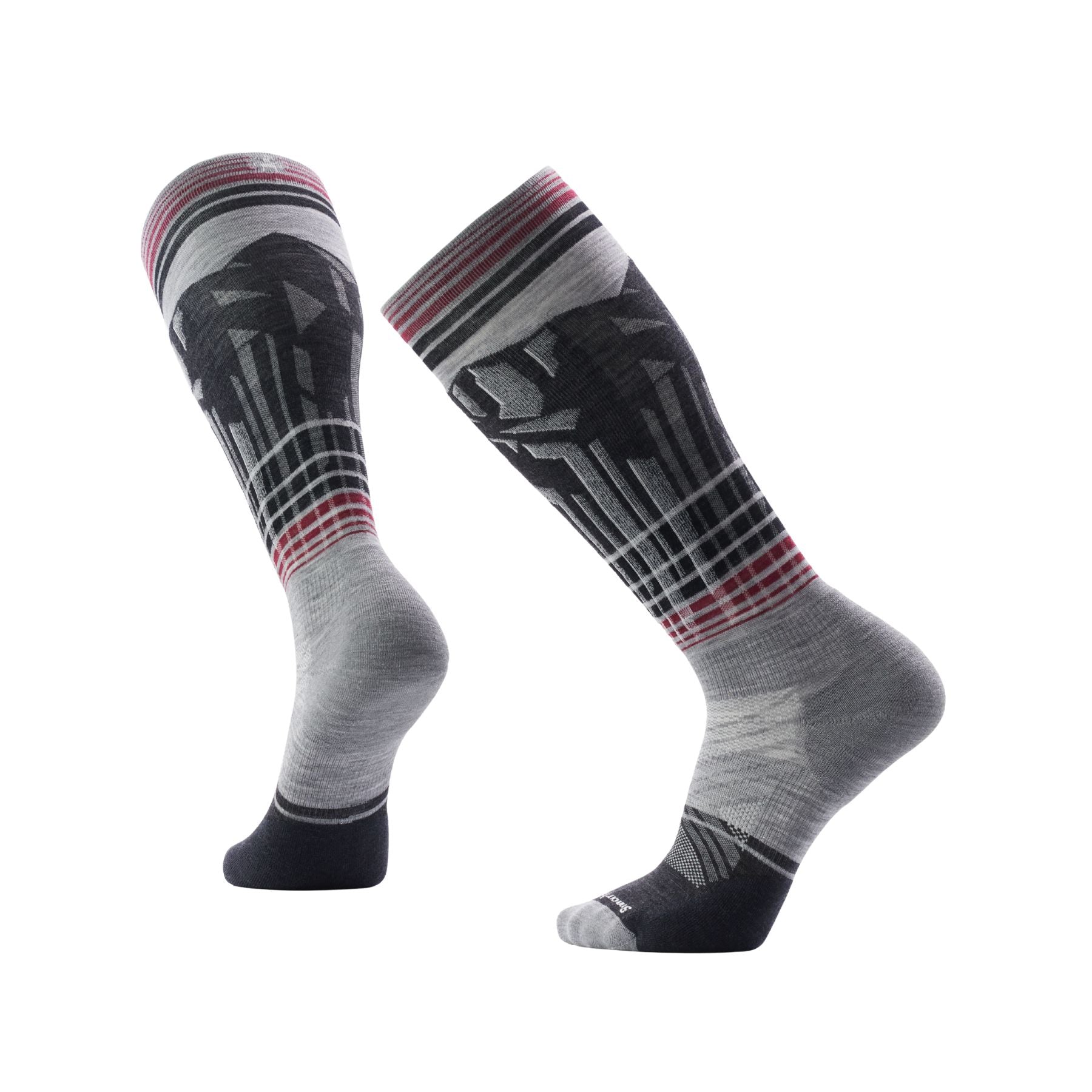 Smartwool Ski Targeted Cushion Summit Shot OTC Socks - Light Grey