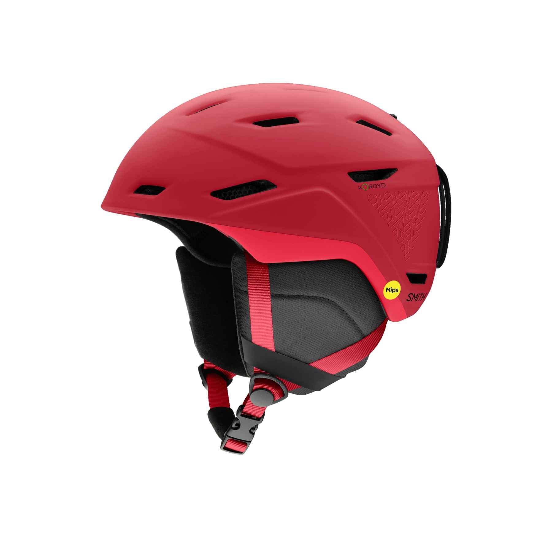 Smith Mission Mips® Helmet in Matte Crimson Geo