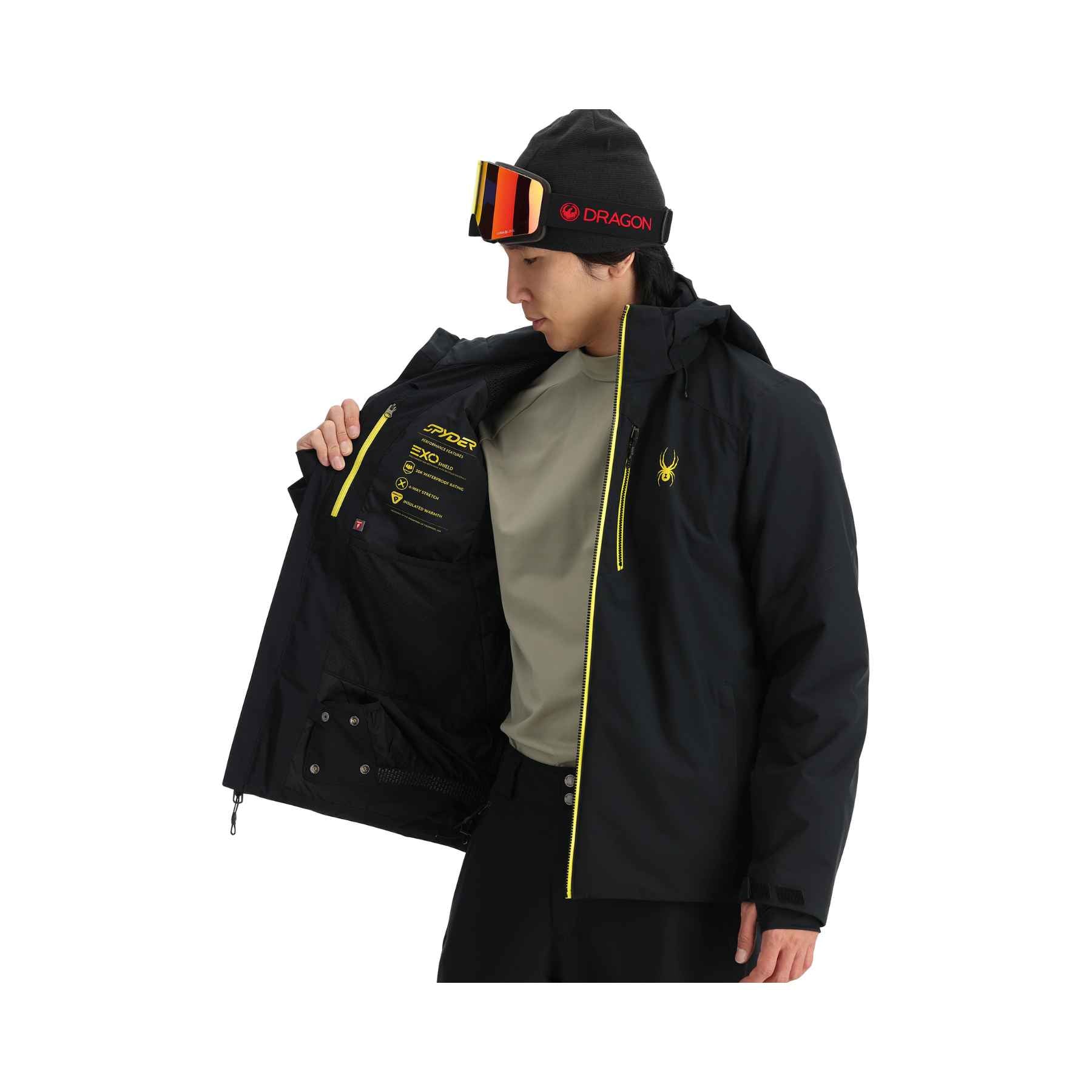 Spyder Tripoint Jacket in Black